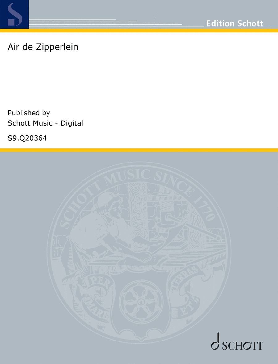 Air de Zipperlein Tenor Voice scores gallery preview page 1