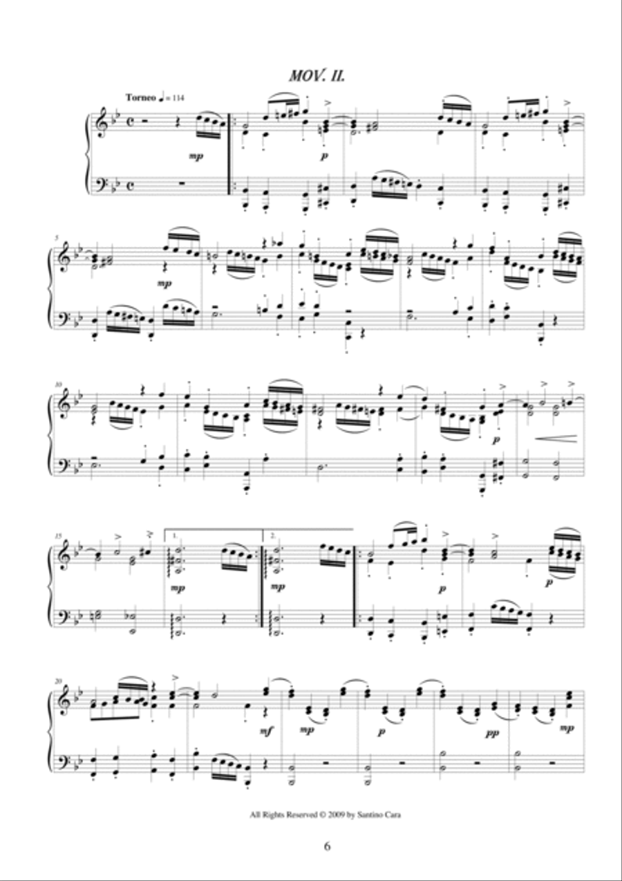 J.S.Bach - Suite (Ouverture) in G minor no.5 BWV 1070 for piano - Complete Piano Solo scores gallery preview page 6