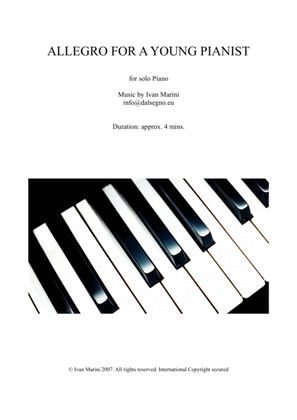 Book cover for ALLEGRO FOR A YOUNG PLAYER for Piano solo
