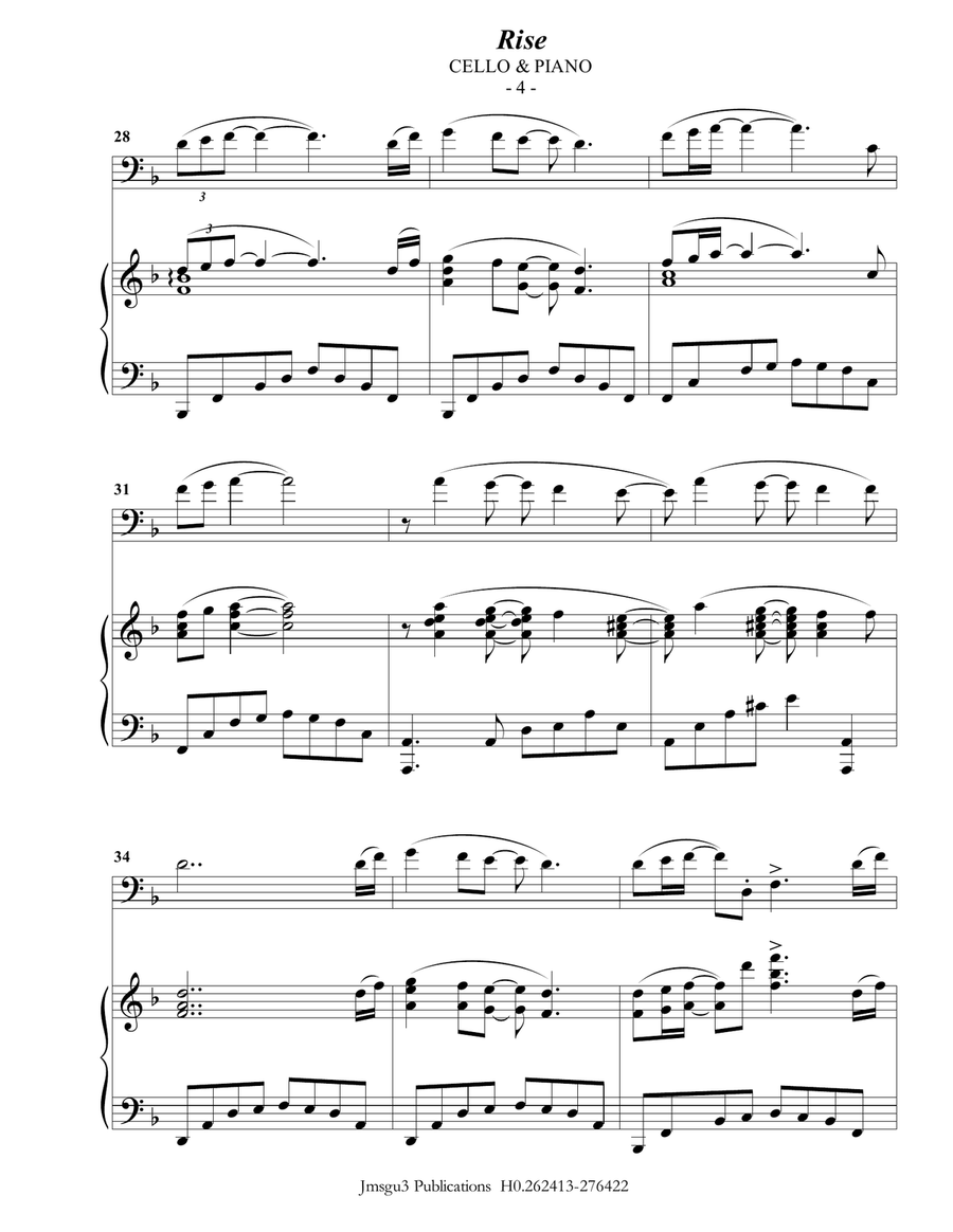 Rise Piano scores gallery preview page 4