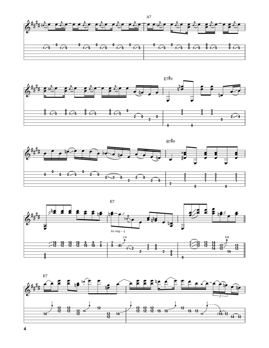 Scuttle Buttin' Acoustic Guitar scores gallery preview page 4