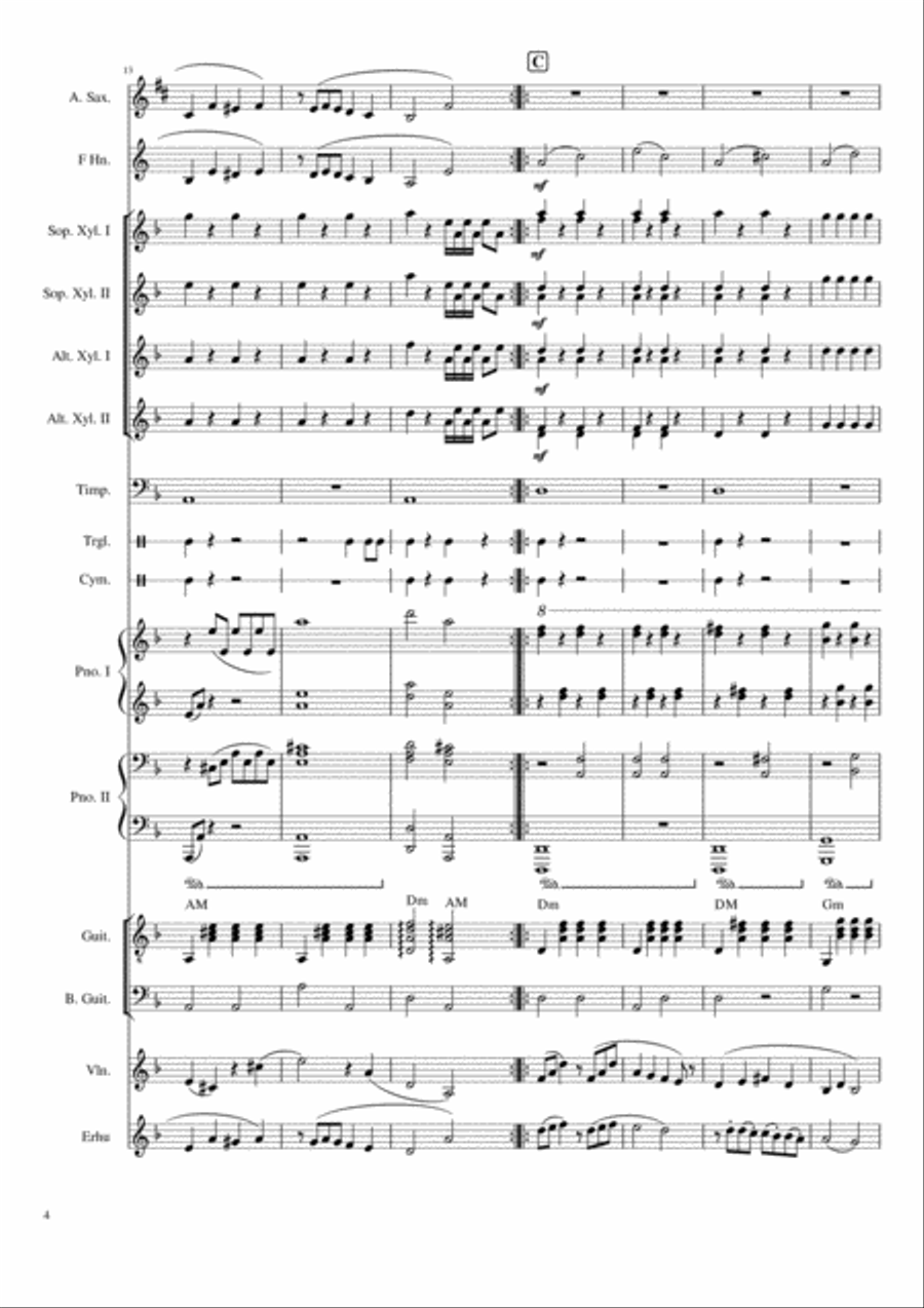 La Cumparsita Large Ensemble scores gallery preview page 4