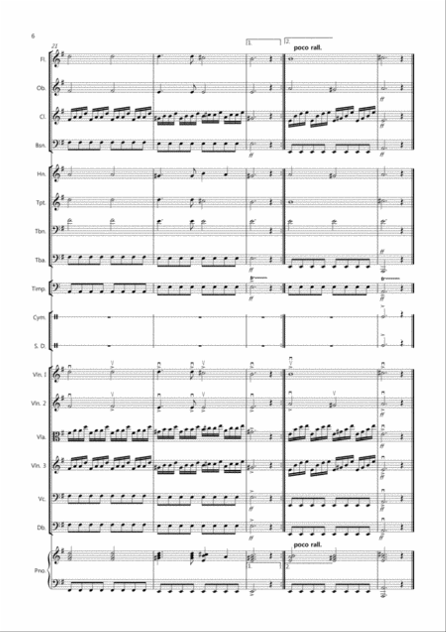 Zadok the Priest for School Orchestra Full Orchestra scores gallery preview page 6