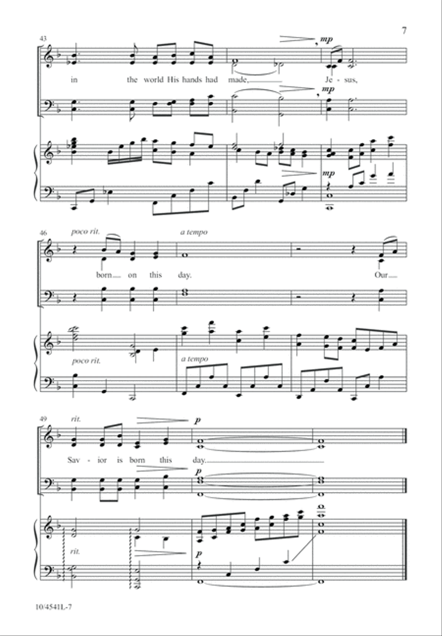 Cradle Carol Cradle Carol 4-Part scores gallery preview page 8