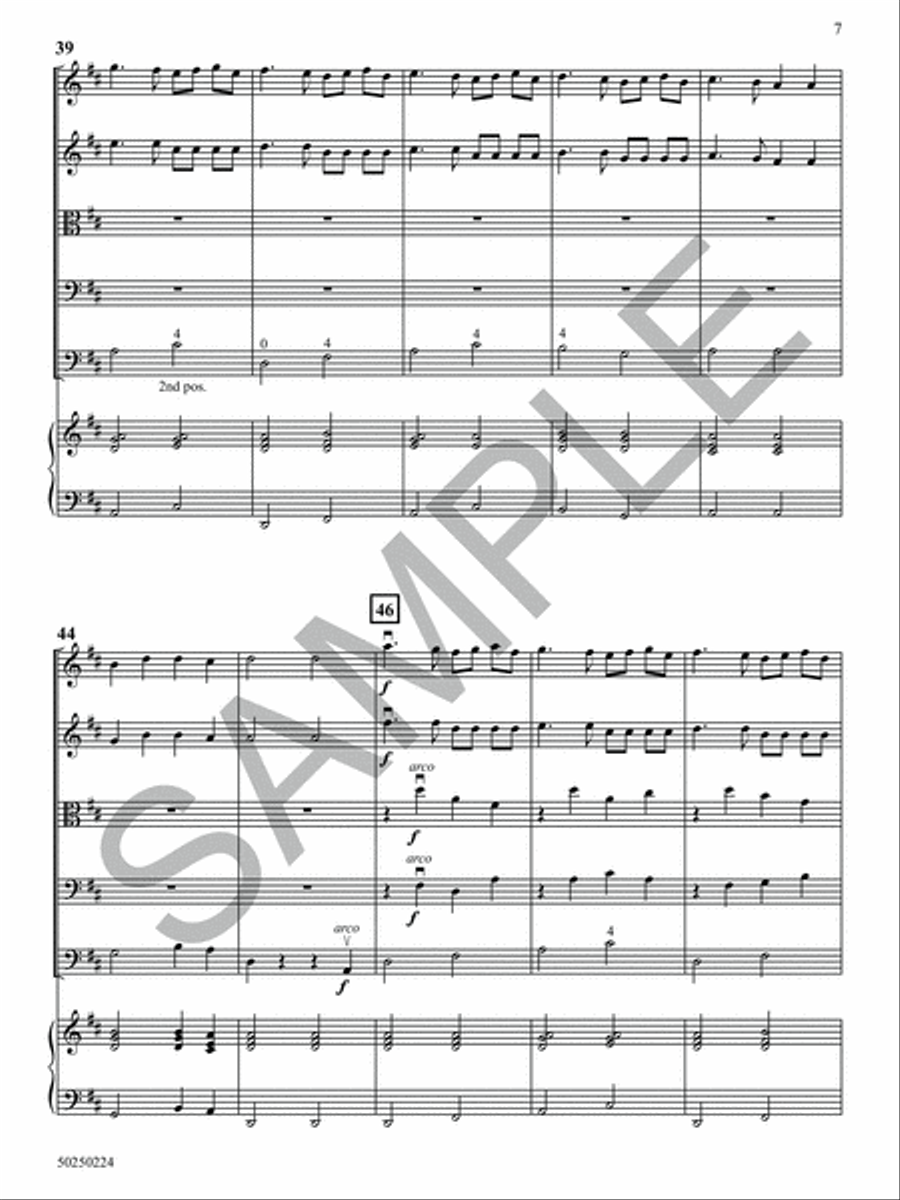 Rock, Rock Merrily on High String Orchestra scores gallery preview page 8
