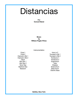 Distancias For Concert Band