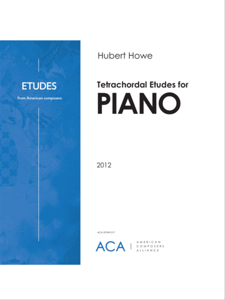 [Howe] Tetrachordal Etudes Piano Method scores gallery preview page 1