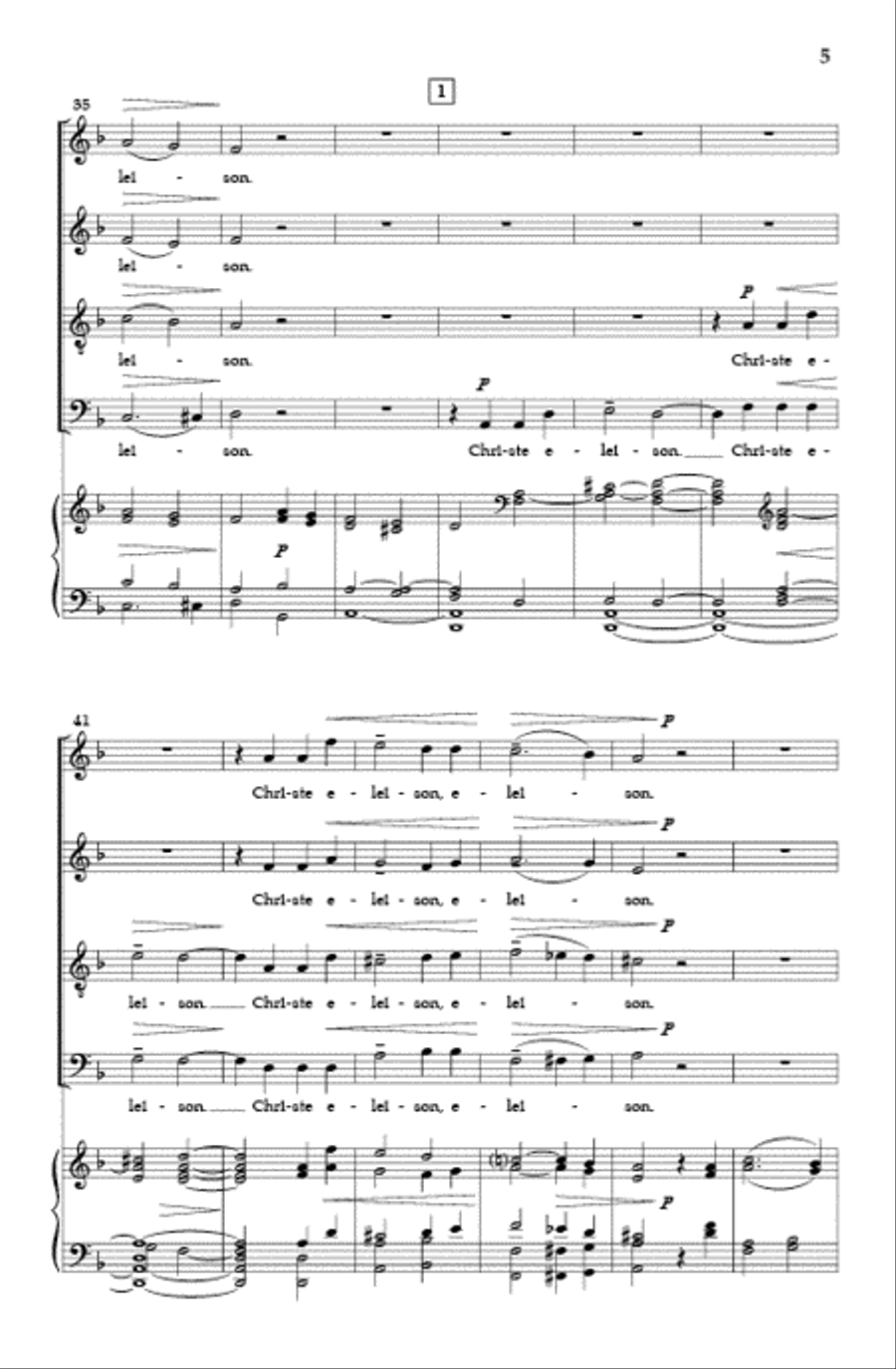 Mass in F Major 4-Part scores gallery preview page 4