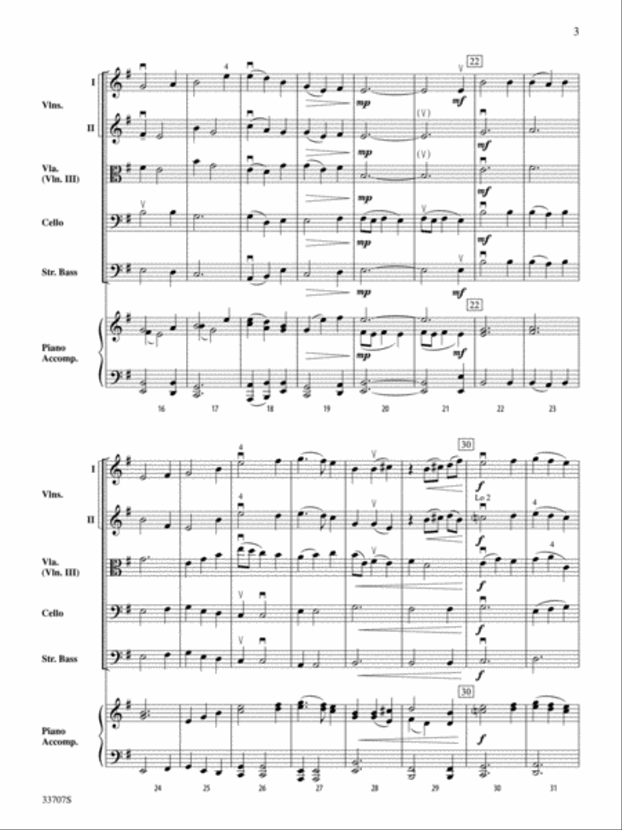 A Canadian Ballad String Orchestra scores gallery preview page 3