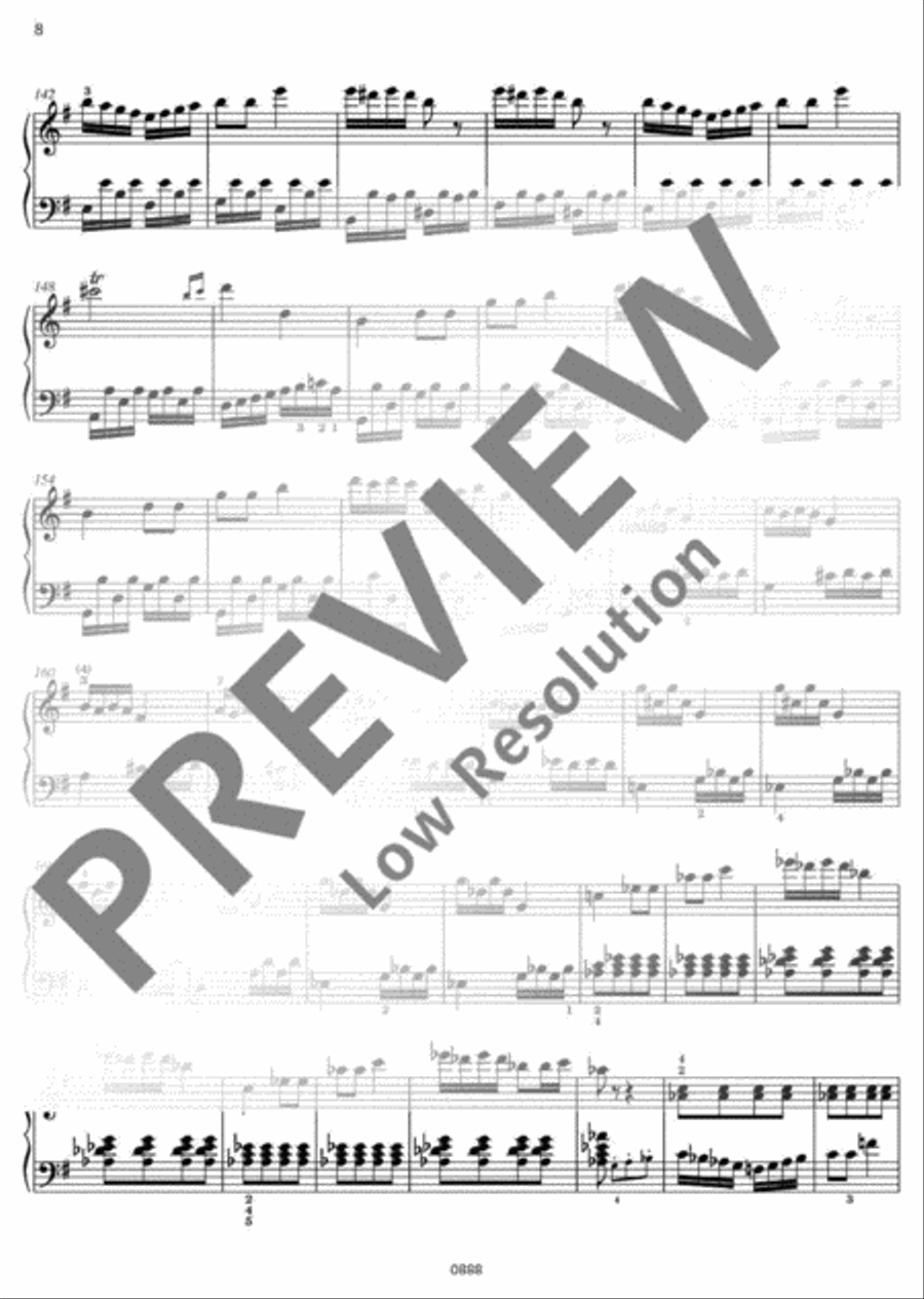 Alla ingharese quasi un Capriccio Piano Solo scores gallery preview page 9