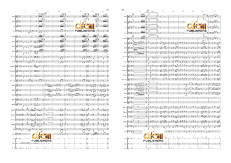Danzon 2 Concert Band scores gallery preview page 8
