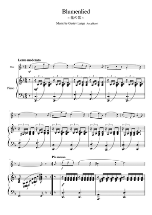 "Blumenlied" flute piano