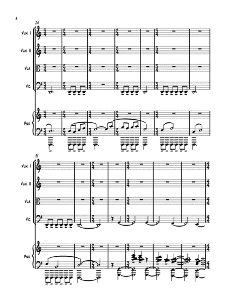 Remembrance Piano Quintet scores gallery preview page 4