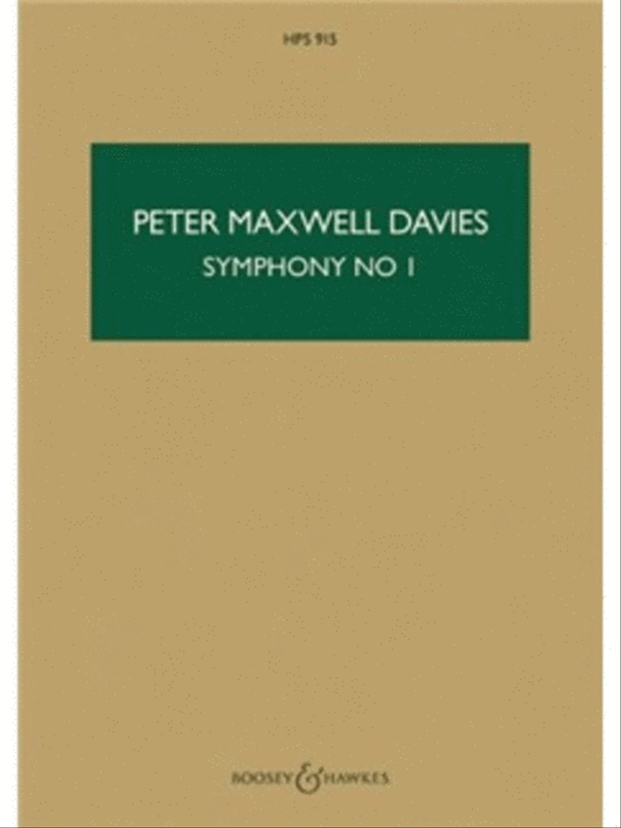 Symphony No. 1 (1976) Symphony No. 1 (1976) Orchestra scores gallery preview page 1