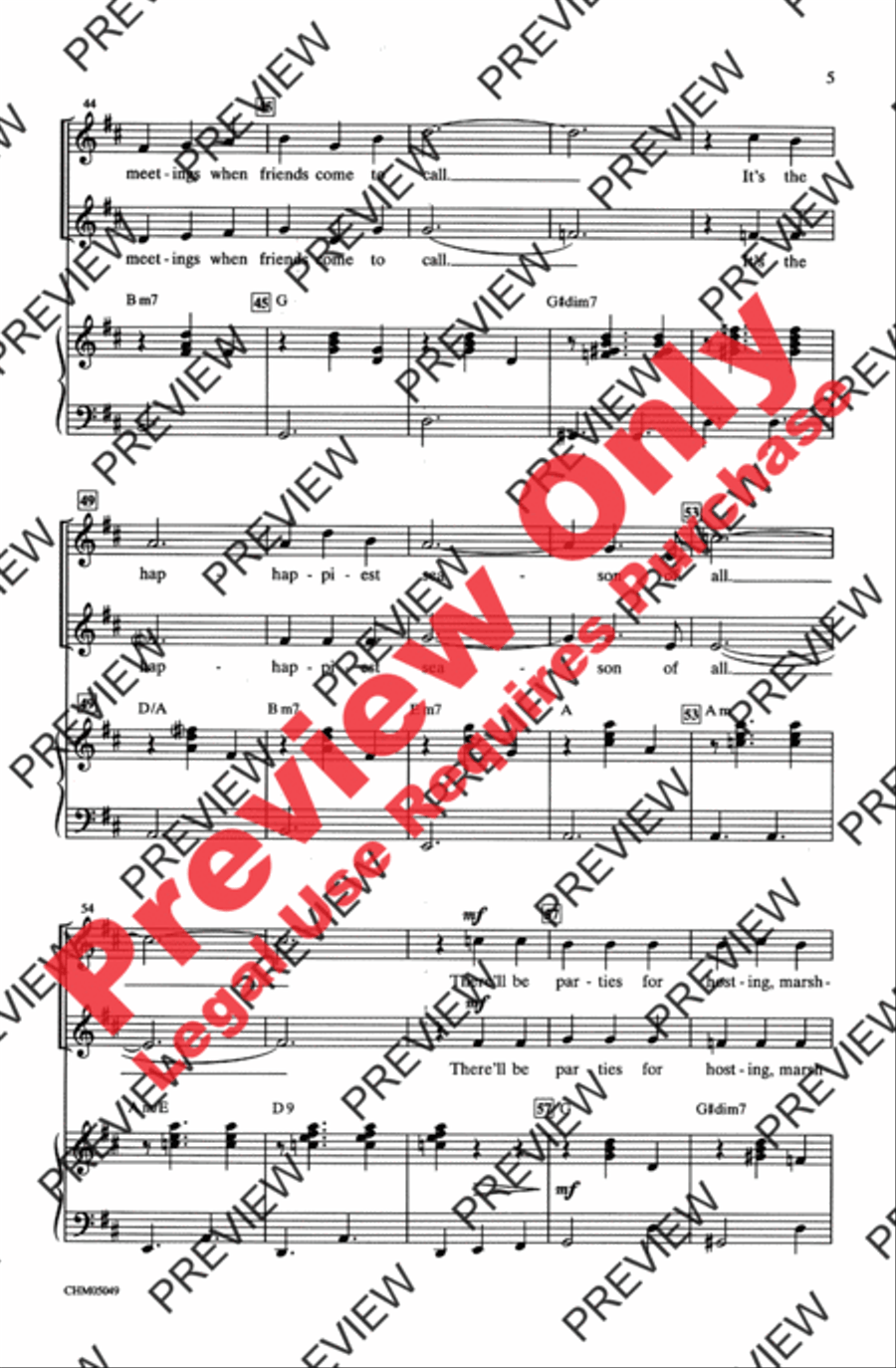 It's the Most Wonderful Time of the Year 2-Part scores gallery preview page 5