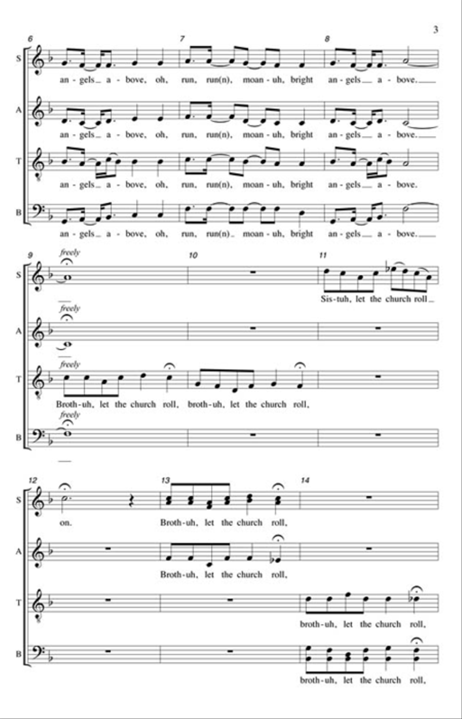 Let the Church Roll On Let the Church Roll On 4-Part scores gallery preview page 3
