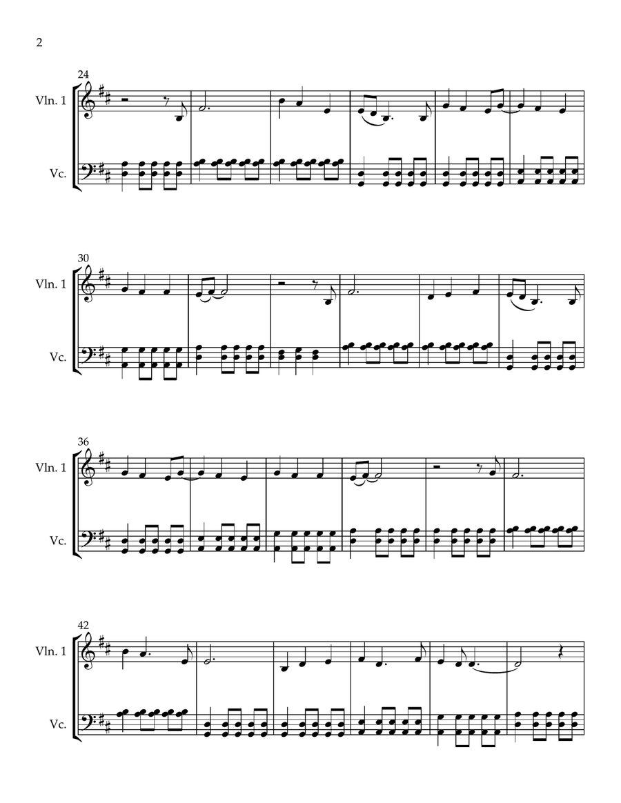 Daughters Daughters String Duet scores gallery preview page 2