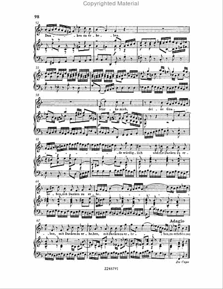 Christmas Oratorio, BWV 248 Choir scores gallery preview page 97