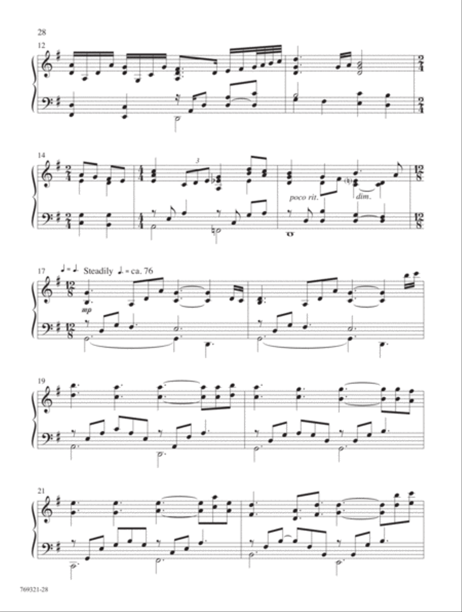 Ever in Joyful Song! Piano Solo scores gallery preview page 12