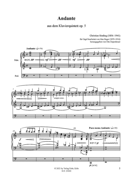Andante op. 5/2 (für Orgel)