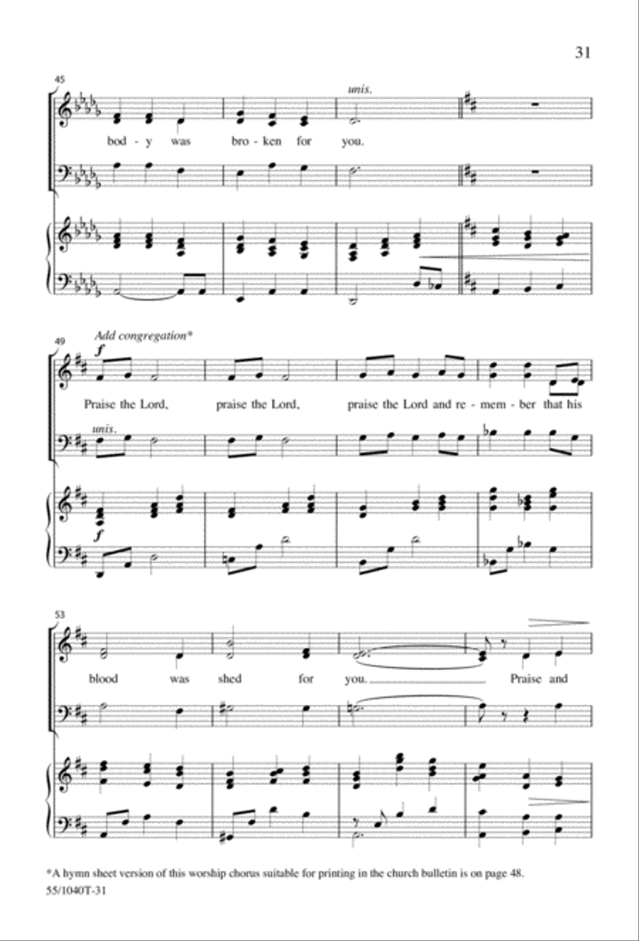 Arise, Rejoice! 3-Part scores gallery preview page 33