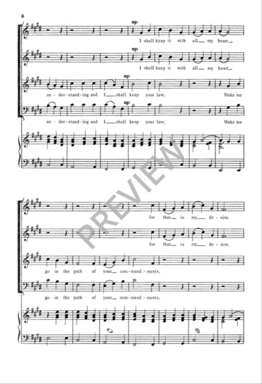 Teach Me, O Lord Teach Me, O Lord 4-Part scores gallery preview page 7