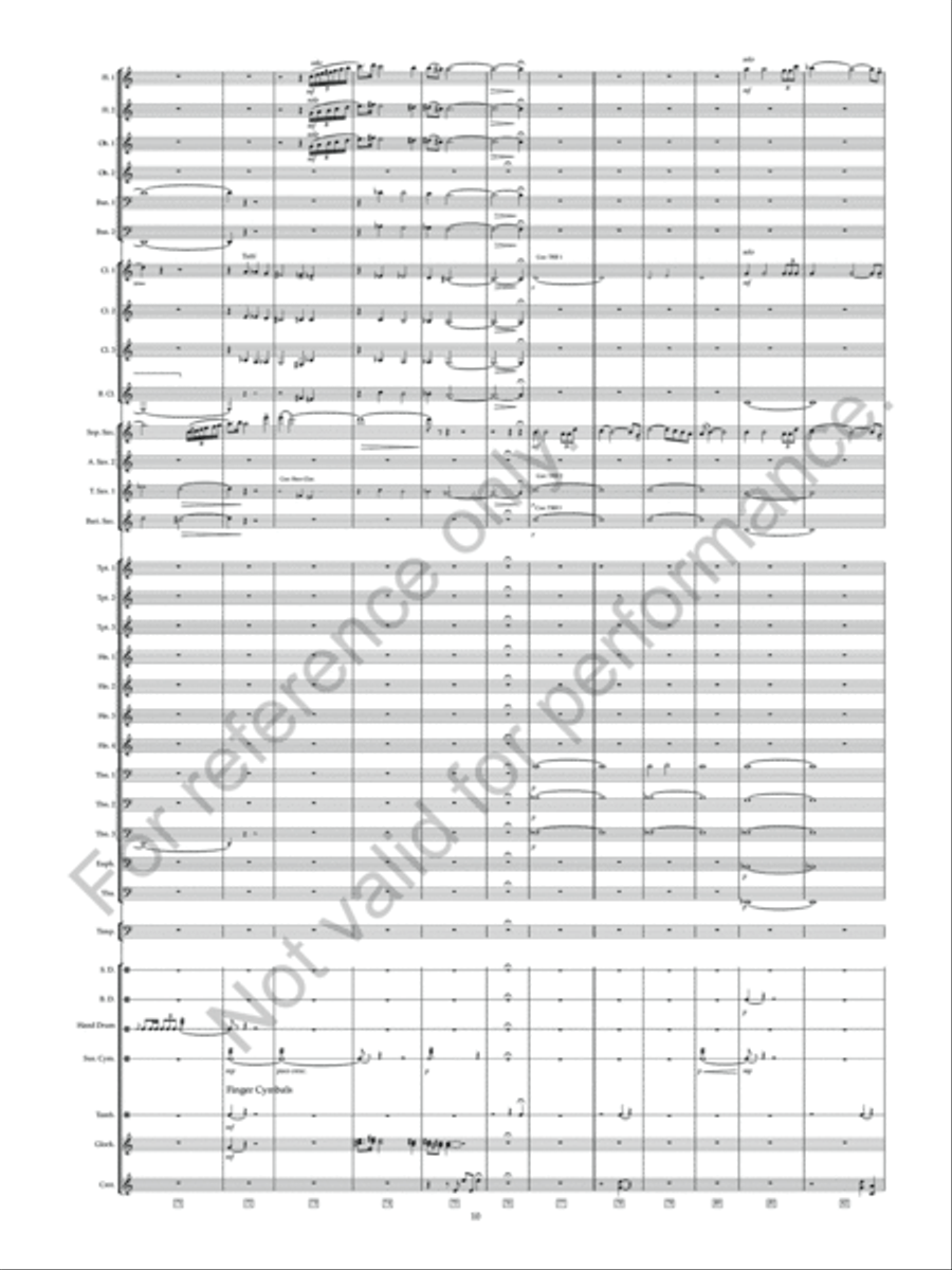 Flight Of Falcons Concert Band scores gallery preview page 12
