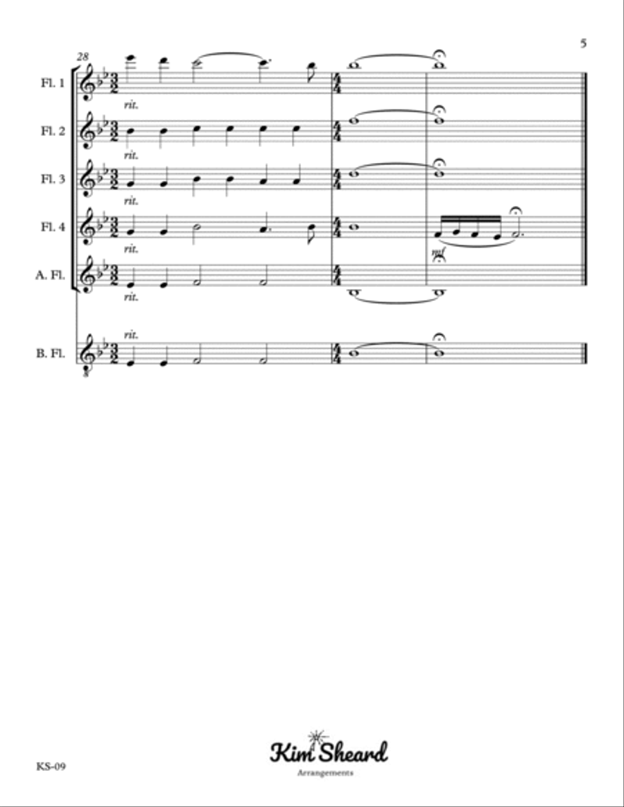 Gabriel's Oboe Gabriel's Oboe Flute Choir scores gallery preview page 6