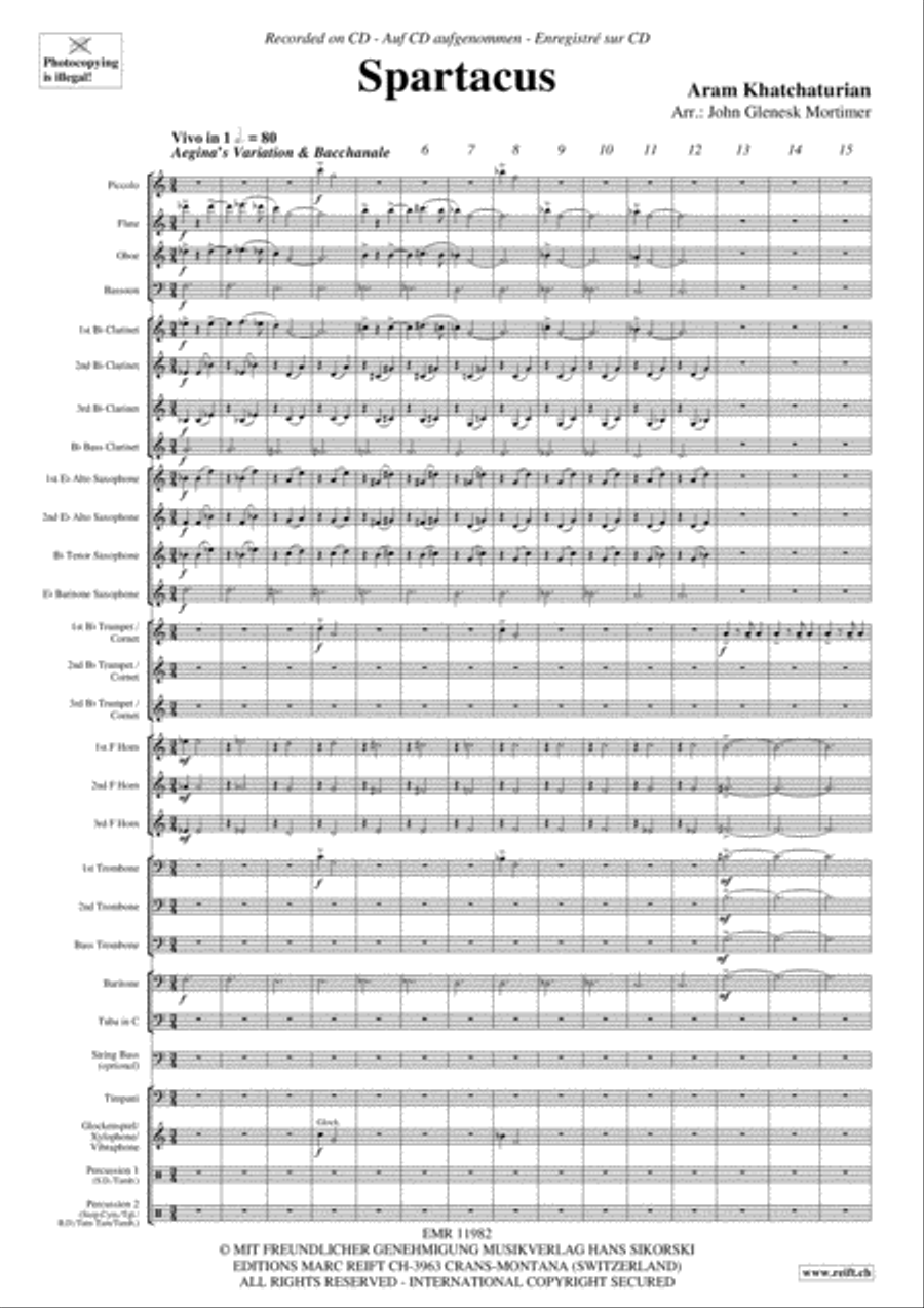 Spartacus Concert Band scores gallery preview page 4