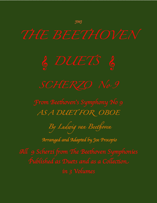 The Beethoven Duets For Oboe Scherzo No. 9