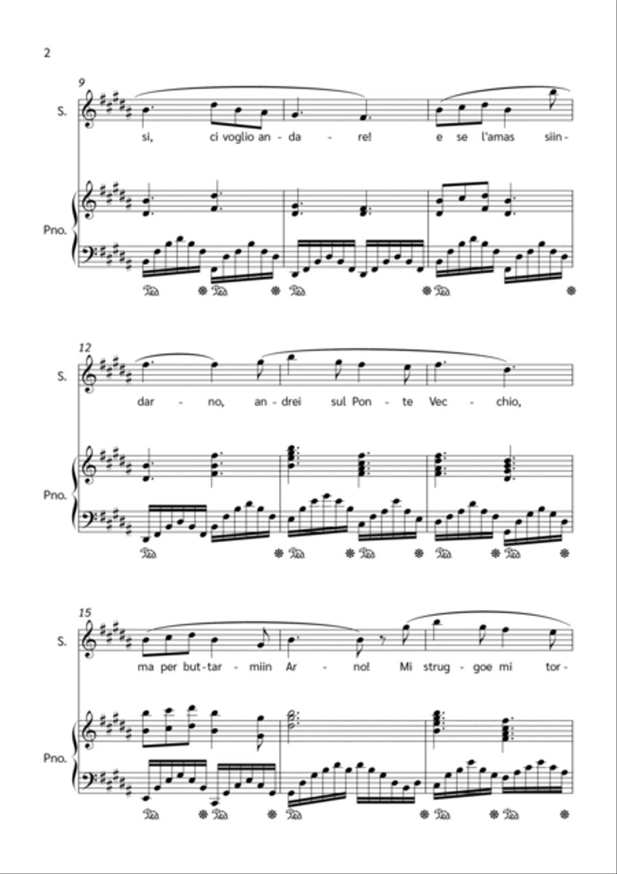 O Mio Babbino Caro Voice scores gallery preview page 2