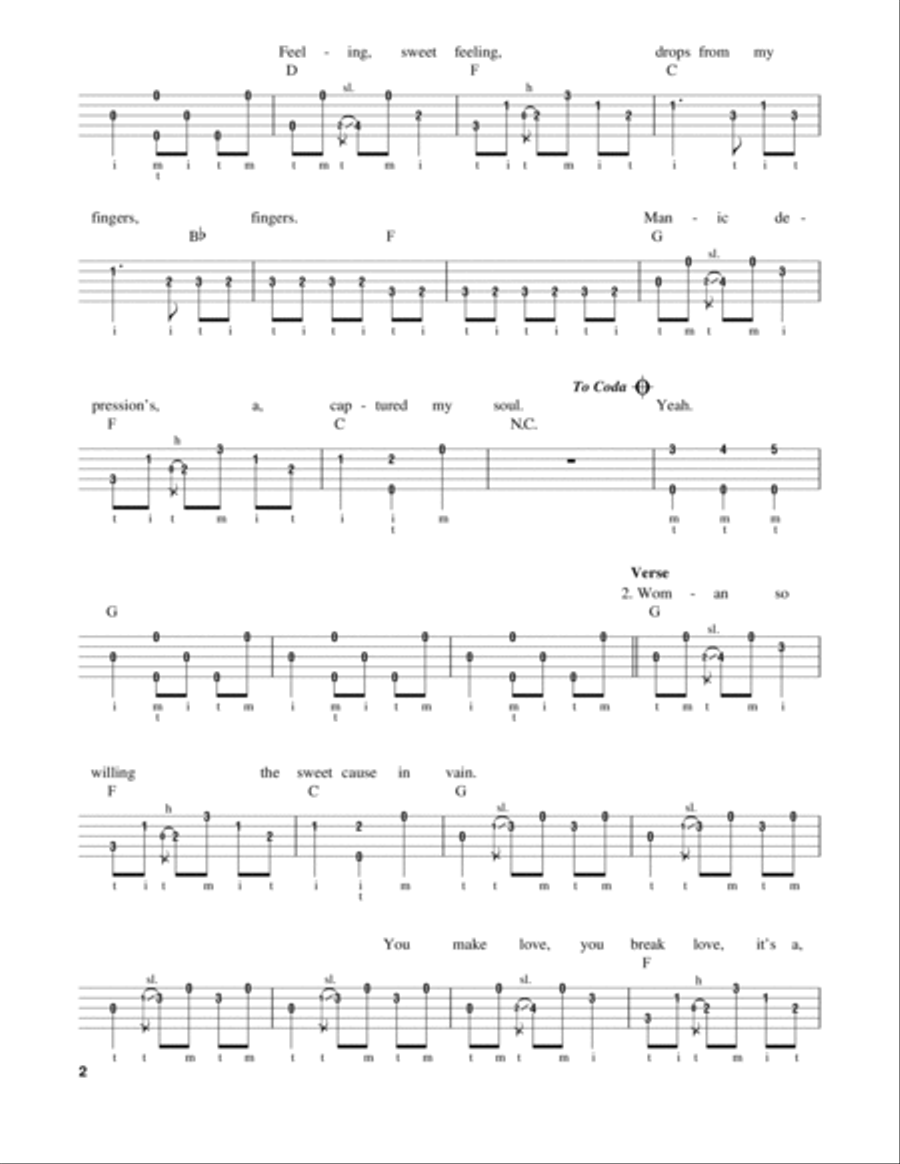 Manic Depression Banjo scores gallery preview page 2