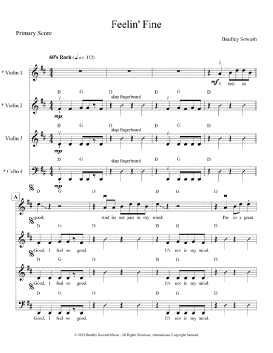 Feelin' Fine - Creative Strings String Orchestra scores gallery preview page 4