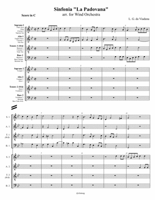 L. G. da Viadana - Sinfonia 'La Padovana' arr. for Wind Orchestra