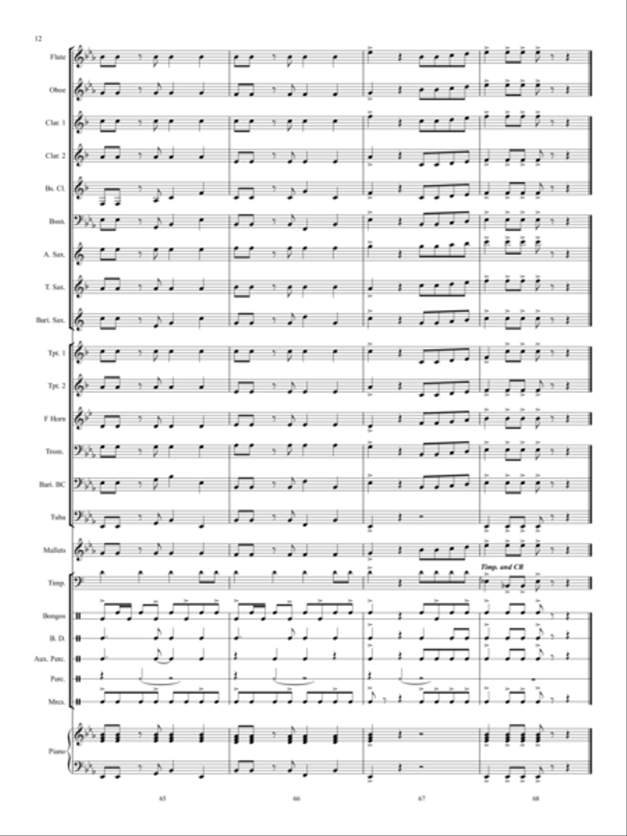 Siesta San Anton Siesta San Anton Concert Band scores gallery preview page 13
