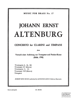 Altenburg King Concerto Clarini & Timpani 7 Trumpets Mfb017 Sc/pts