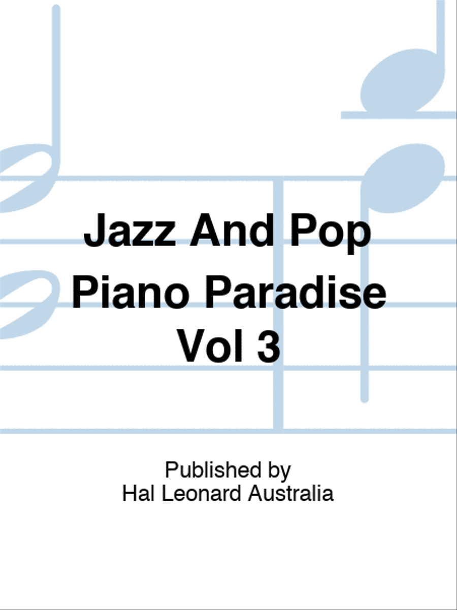 Jazz And Pop Piano Paradise Vol 3 Piano scores gallery preview page 1