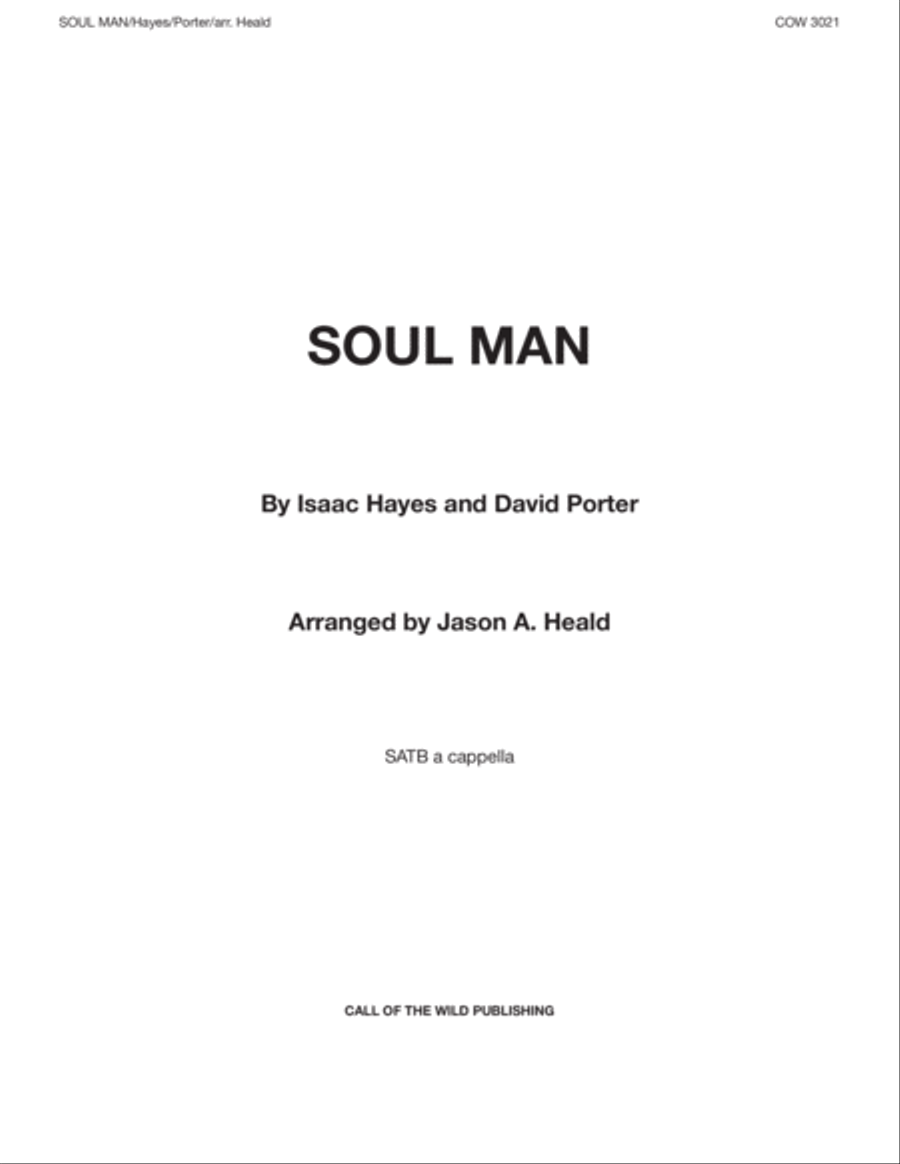 Soul Man 4-Part scores gallery preview page 1