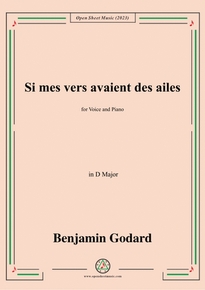 B. Godard-Si mes vers avaient des ailes(Could my songs their way be winging),in D Major