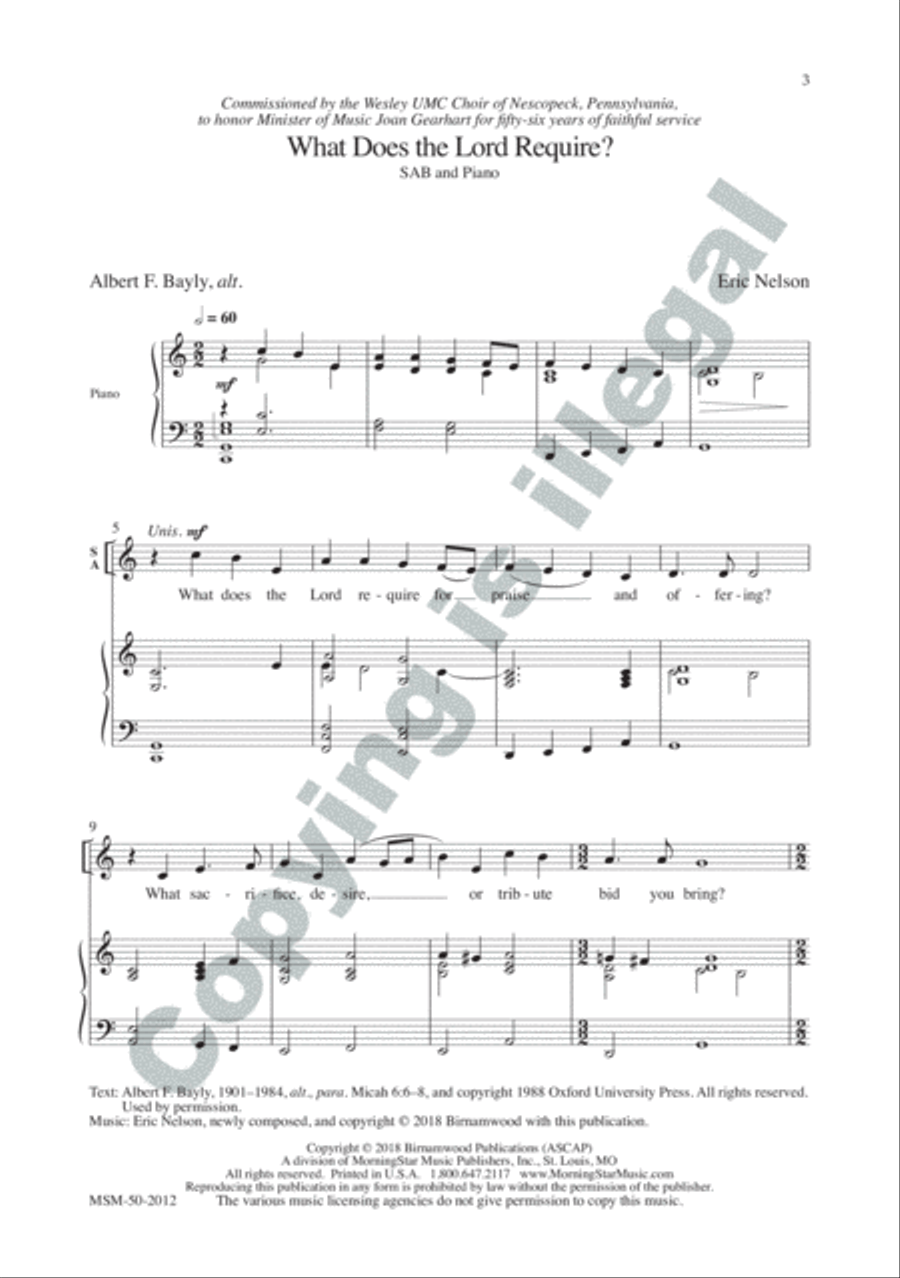What Does the Lord Require? 3-Part scores gallery preview page 2