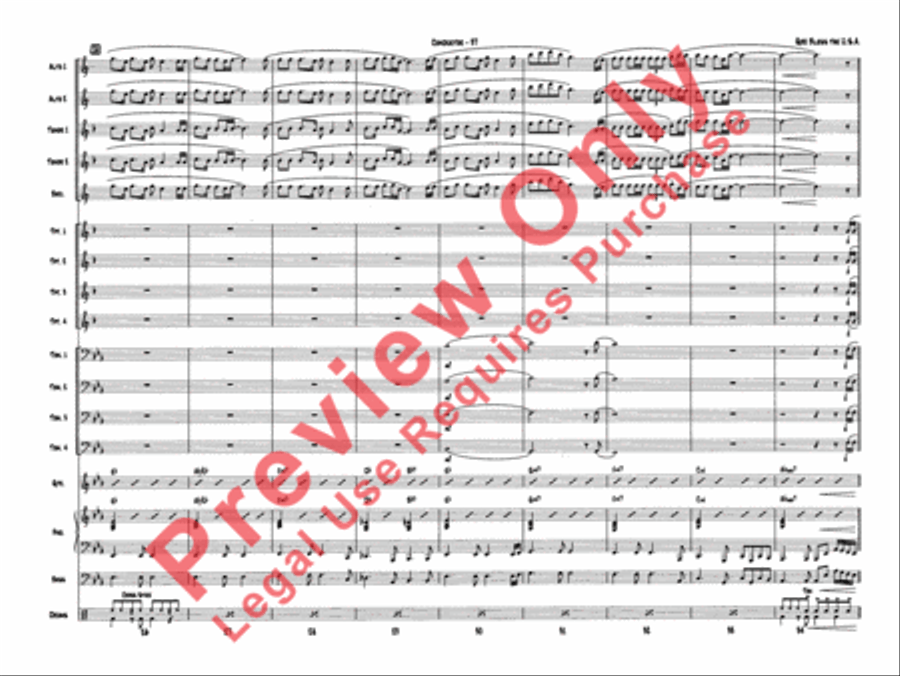 Superset #5: The Patriotic Collection (Medley) Jazz Ensemble scores gallery preview page 38