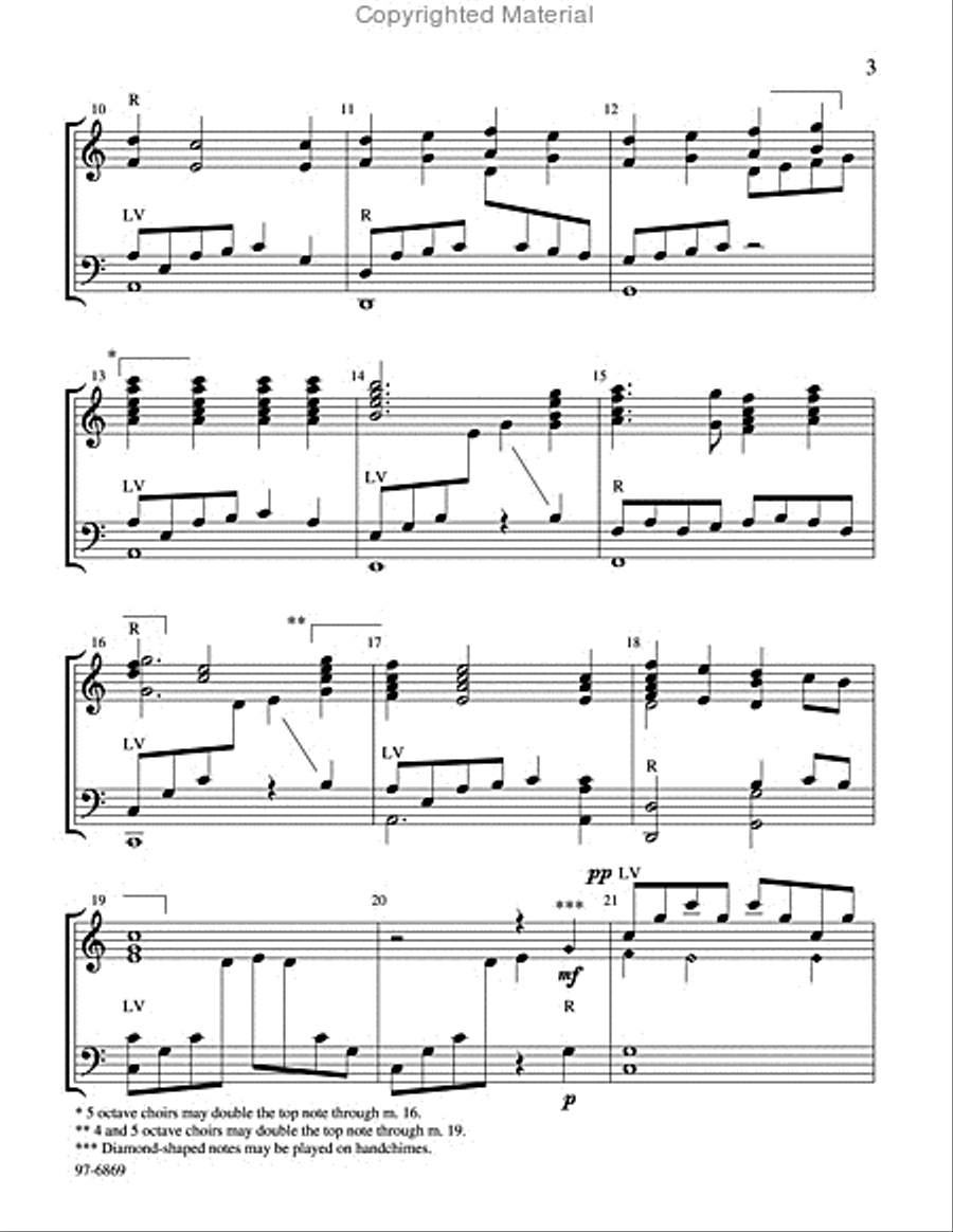 The Lamb (Hansen) Handbell Choir scores gallery preview page 3