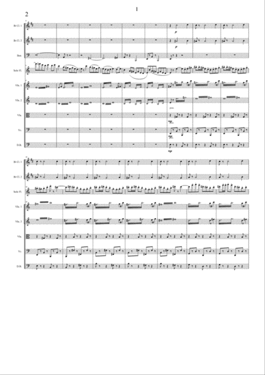 Flute Concerto, op. 17 Full Orchestra scores gallery preview page 4