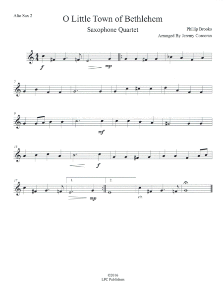 5 Christmas Carols for Saxophone Quartet image number null