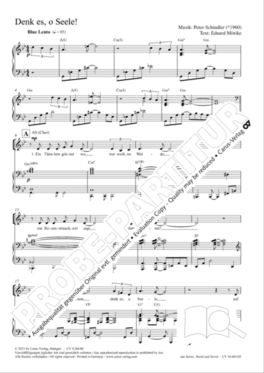 Denk es, o Seele! 4-Part scores gallery preview page 2