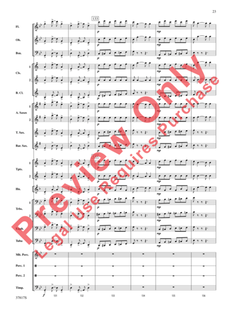 La Tregenda La Tregenda Concert Band scores gallery preview page 17
