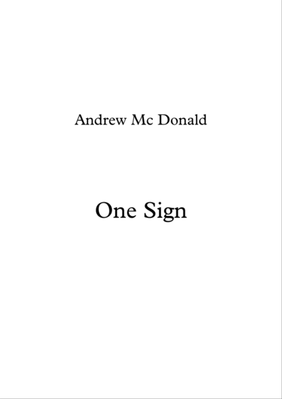One Sign Voice scores gallery preview page 1