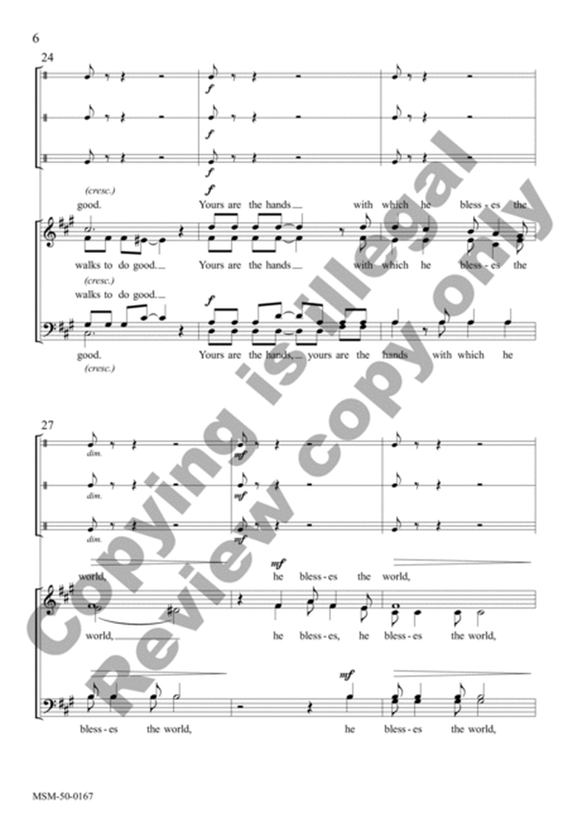 Yours Are the Hands (Choral Score) image number null