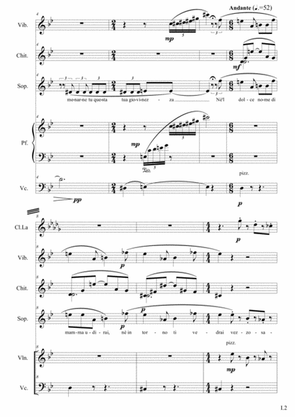 Limes (CM 2017) for soprano, 2 children's voices, and chamber ensemble