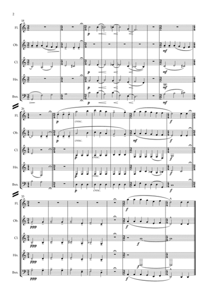 Bartók: For Children, Sz.42 30."Cock-a-Doodle-Doo" - wind quintet image number null